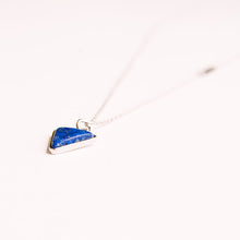 Load image into Gallery viewer, Lapis Framed Stone Necklace
